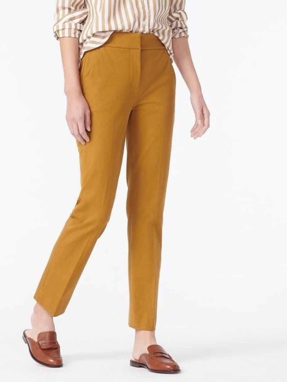 J. Crew Remi Ankle Pants Mustard - Picture 1 of 14